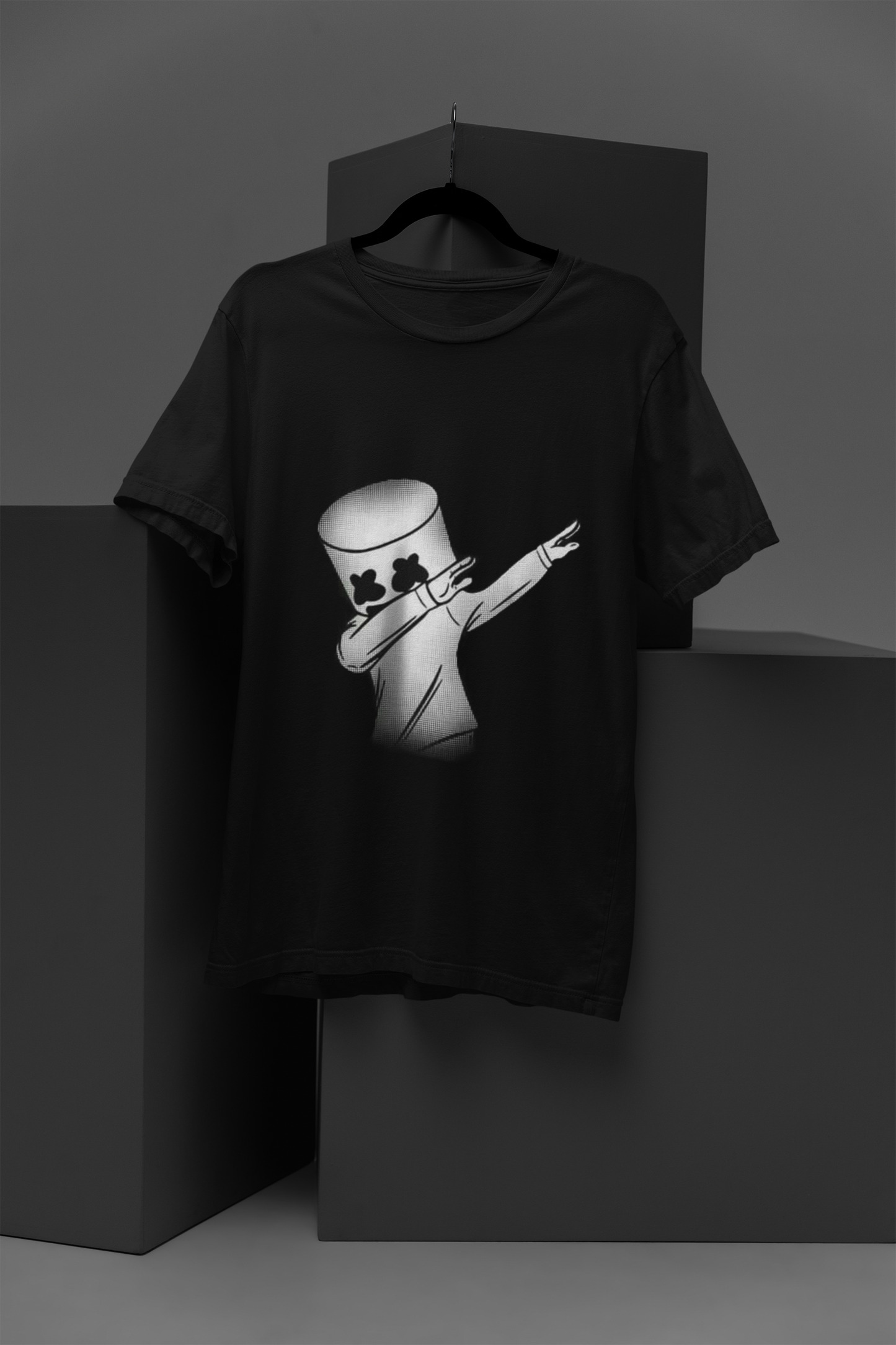 Unisex Silly Marshmallow Graphic Printed Round Neck Cotton T Shirt