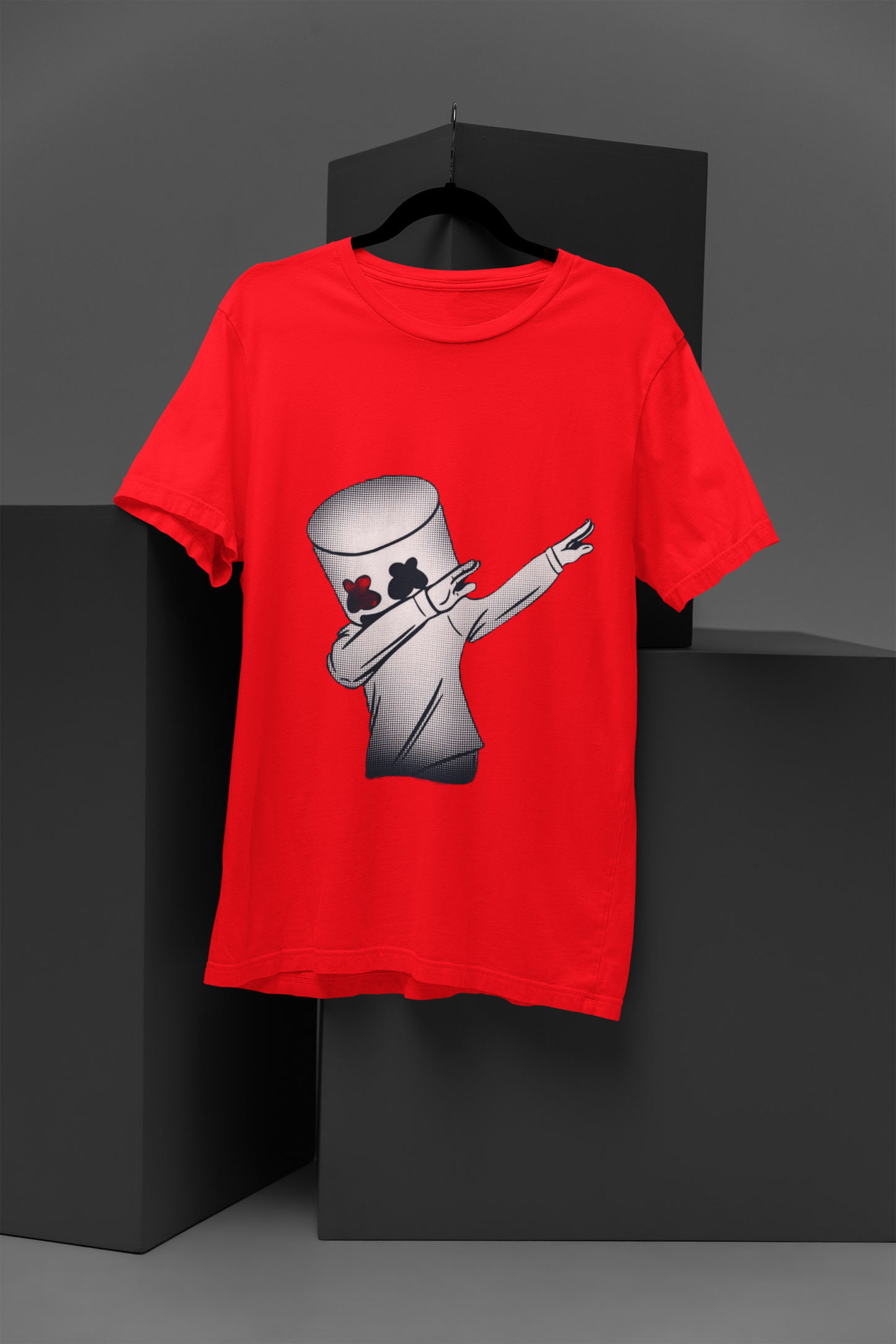 Unisex Silly Marshmallow Graphic Printed Round Neck Cotton T Shirt