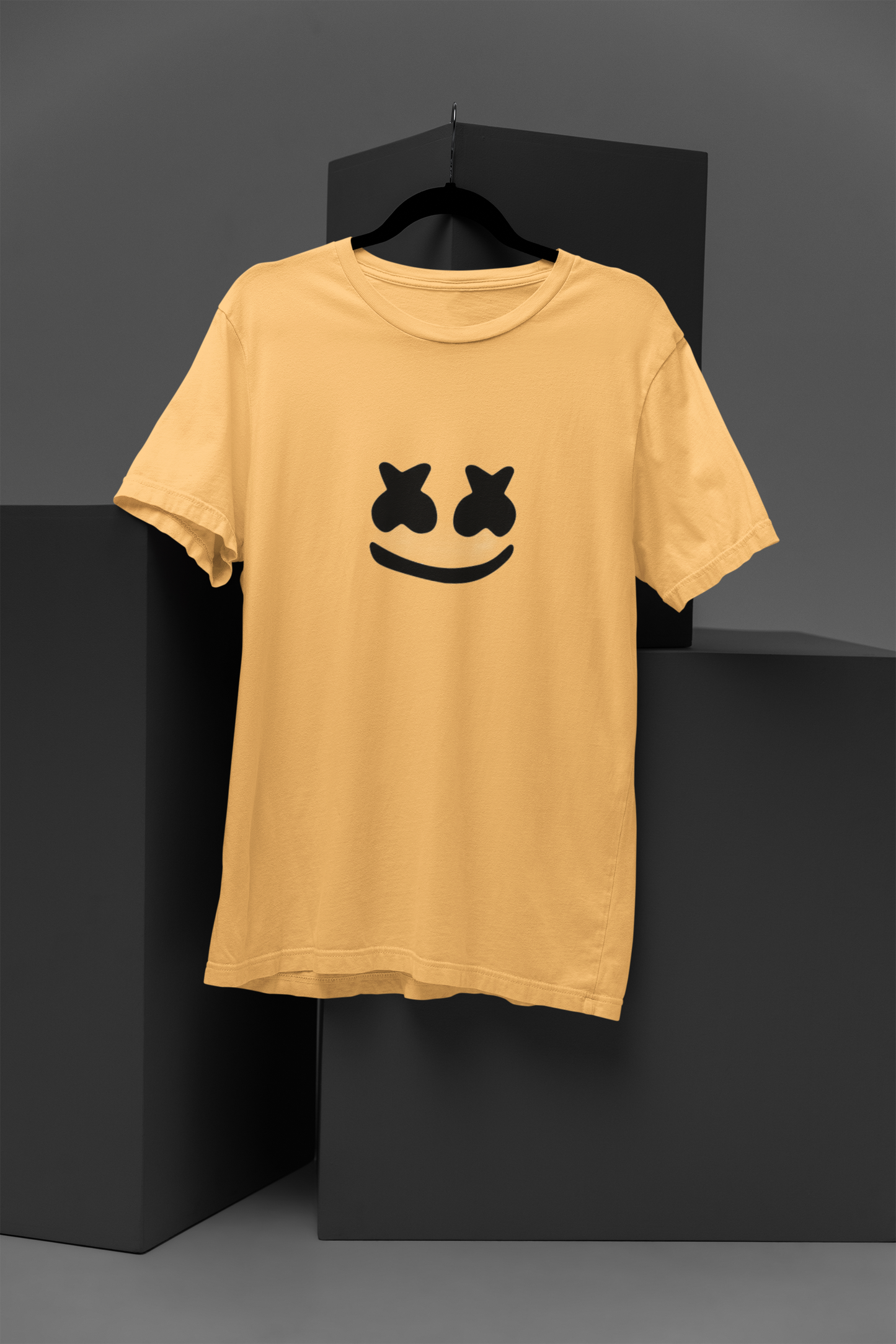 Unisex Fun Marshmallow Graphic Printed Round Neck Cotton T Shirt