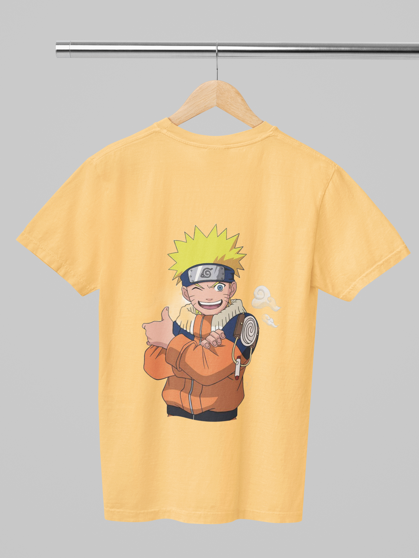 Unisex Naruto Graphic Printed Round Neck Cotton T Shirt