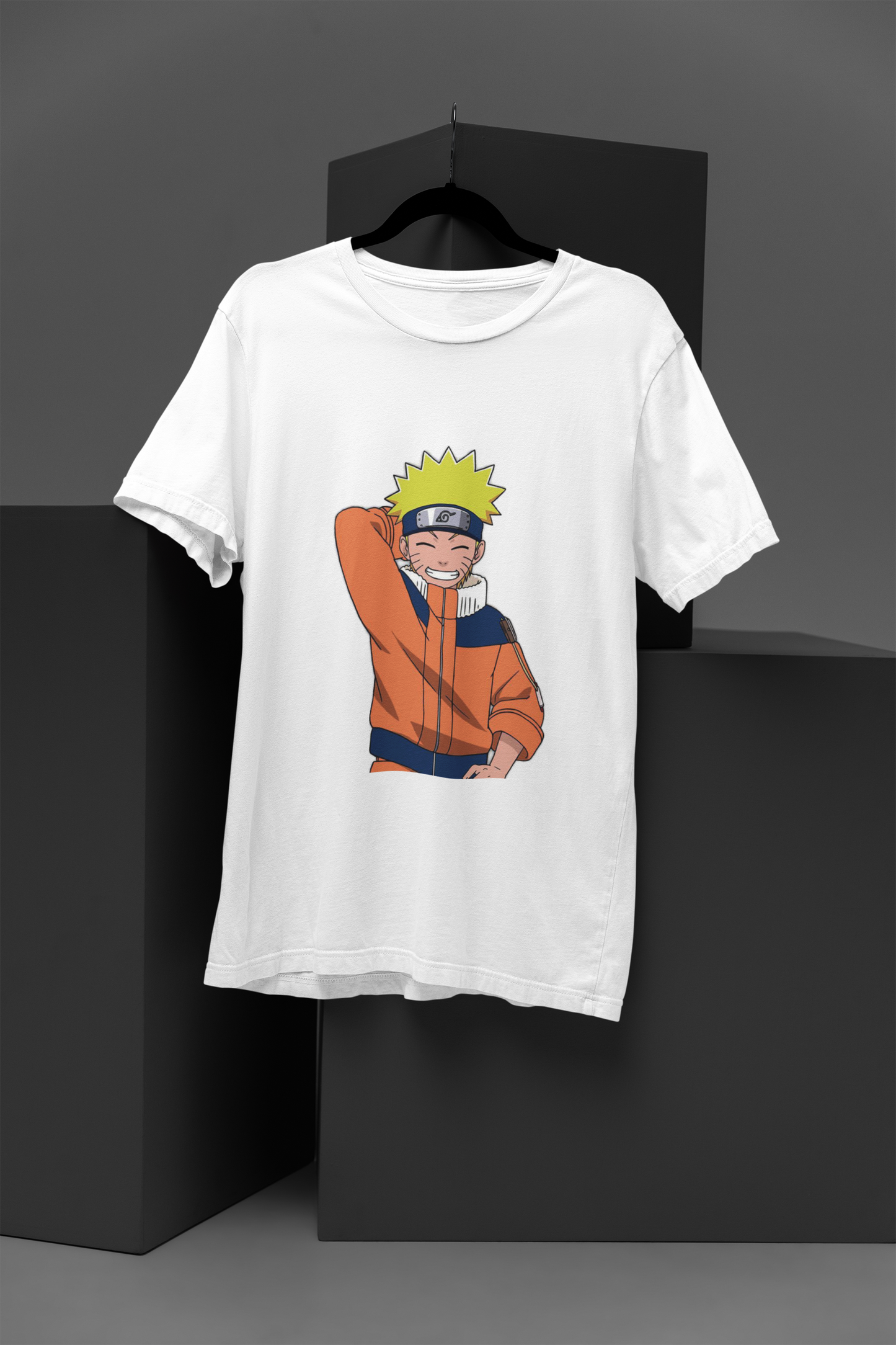 Unisex Lively Naruto Graphic Printed Round Neck Cotton T Shirt