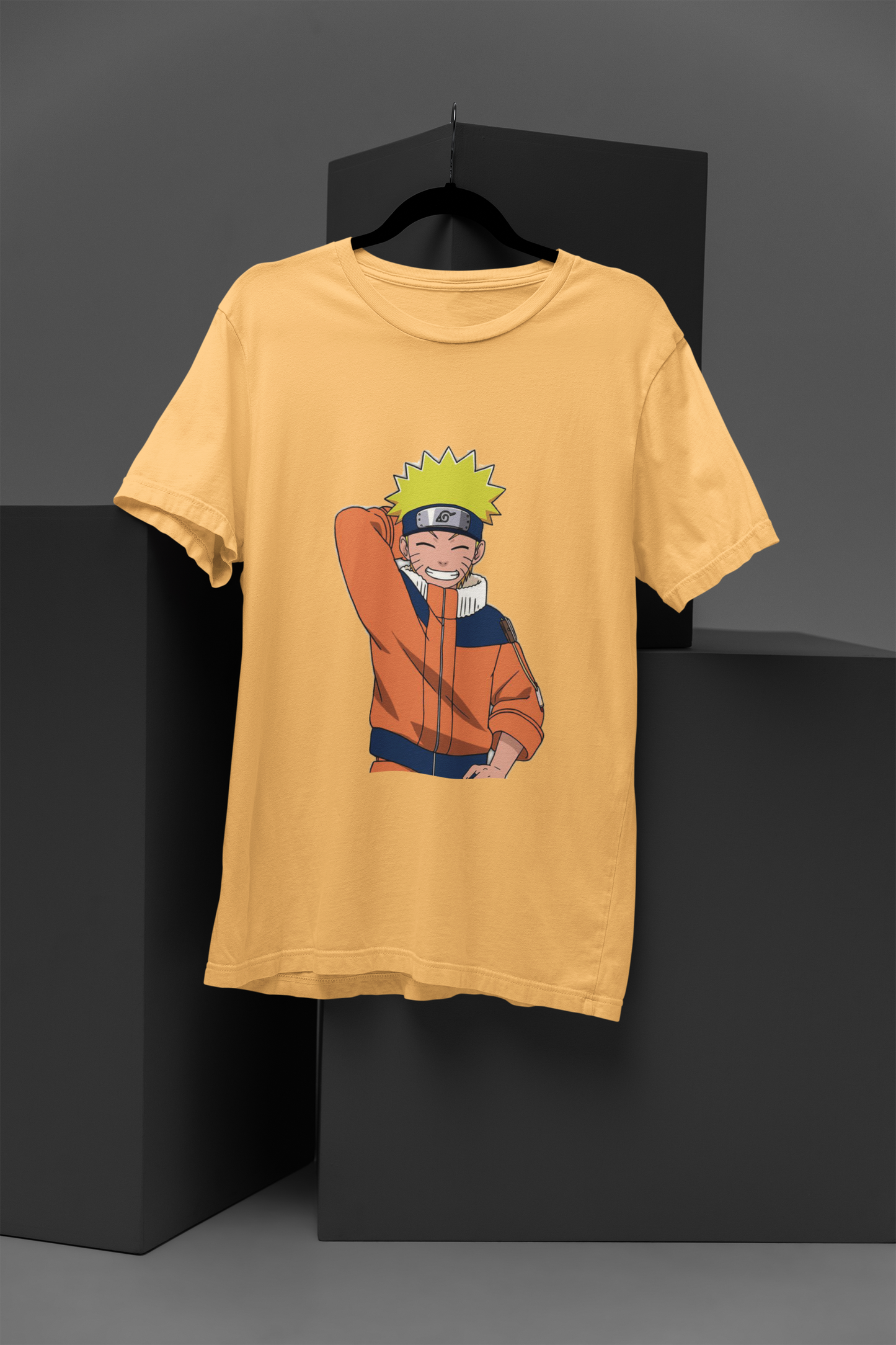 Unisex Lively Naruto Graphic Printed Round Neck Cotton T Shirt