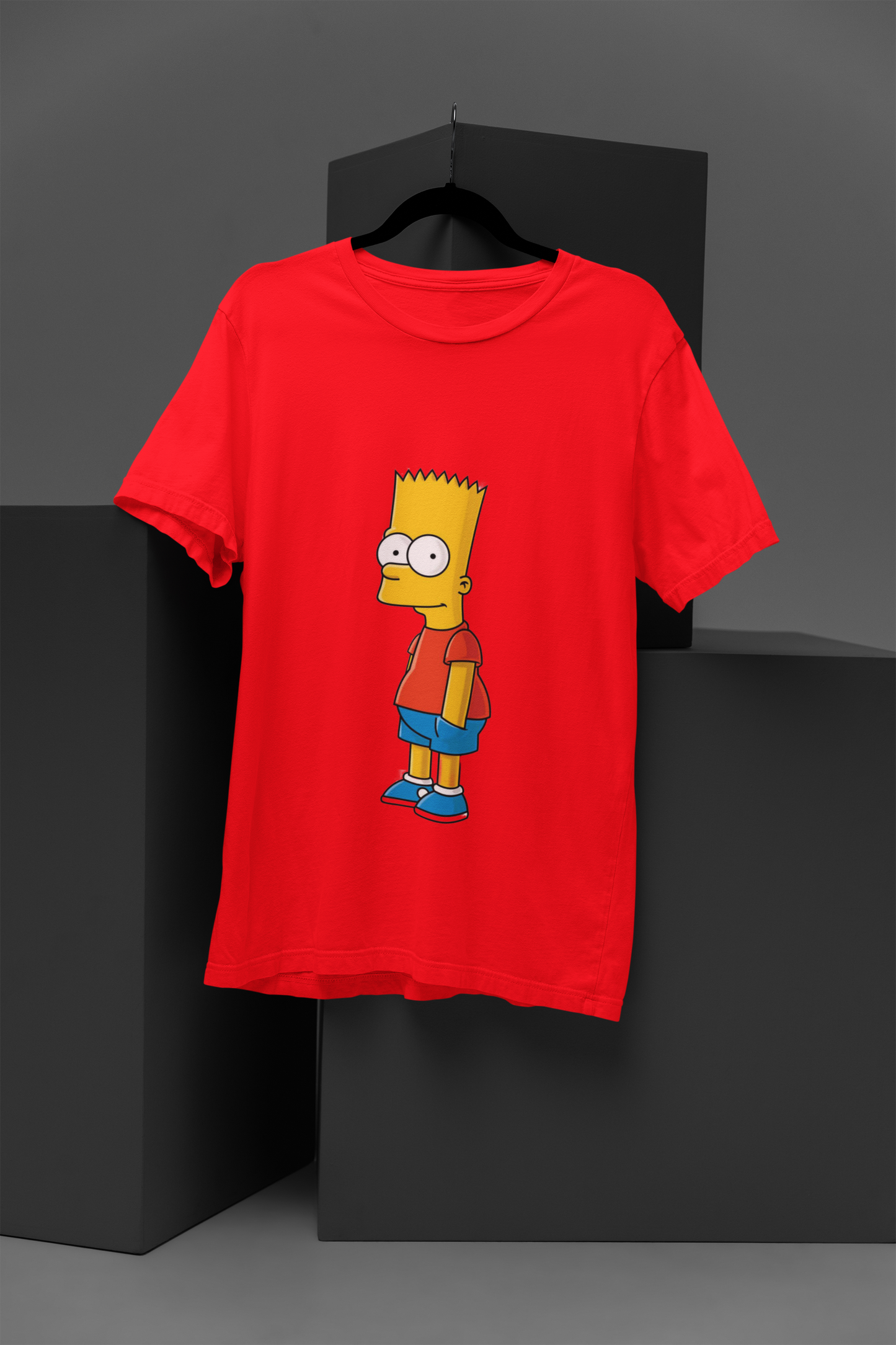 Unisex Witty Simpsons Graphic Printed Round Neck Cotton T Shirt
