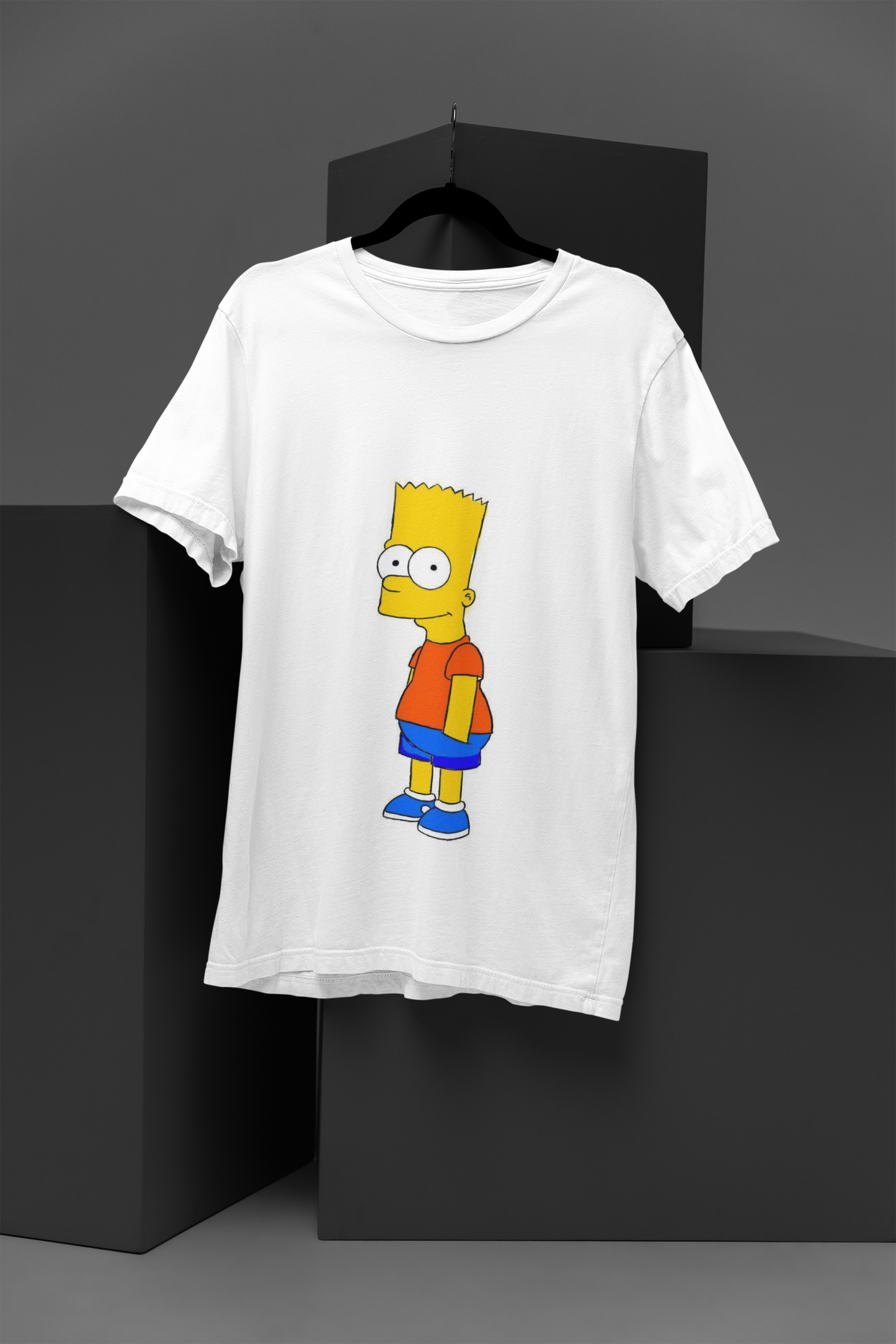 Unisex Witty Simpsons Graphic Printed Round Neck Cotton T Shirt