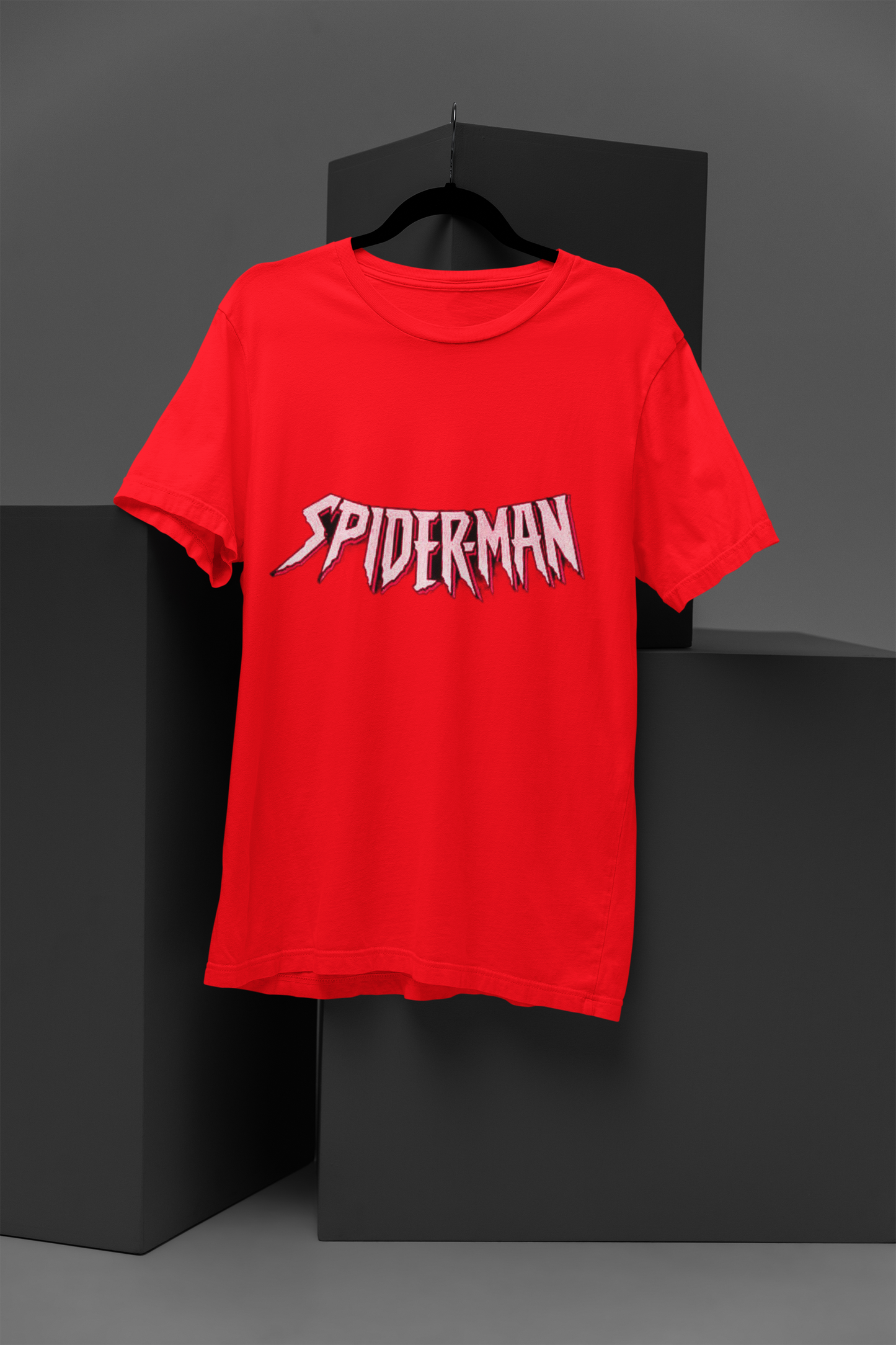 Unisex Spiderman Graphic Printed Round Neck Cotton T Shirt