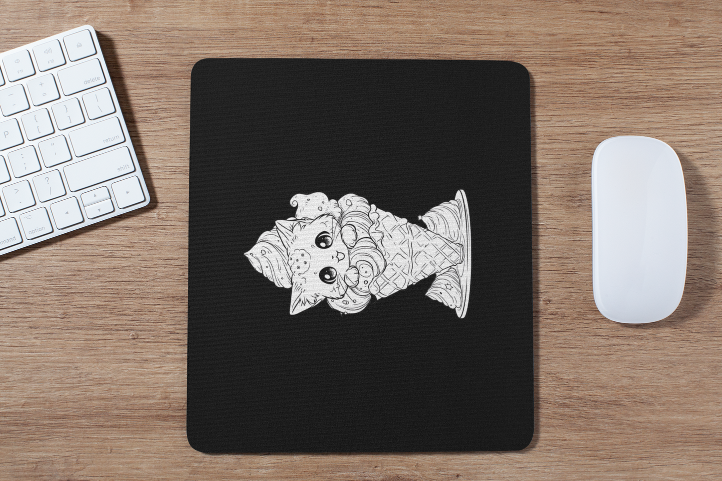 Ice Cream Cat Mousepad
