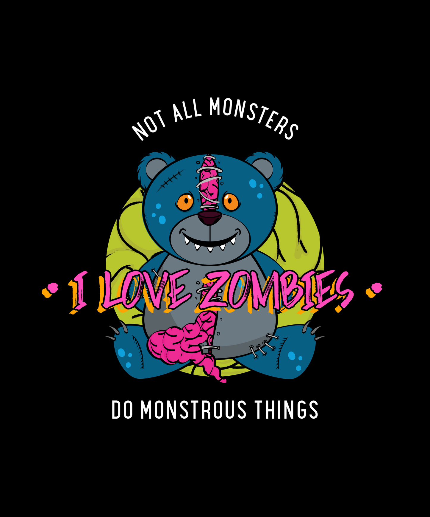 FOMO Fashions Zombies T Shirt edgy zombie artwork with bold street-style design