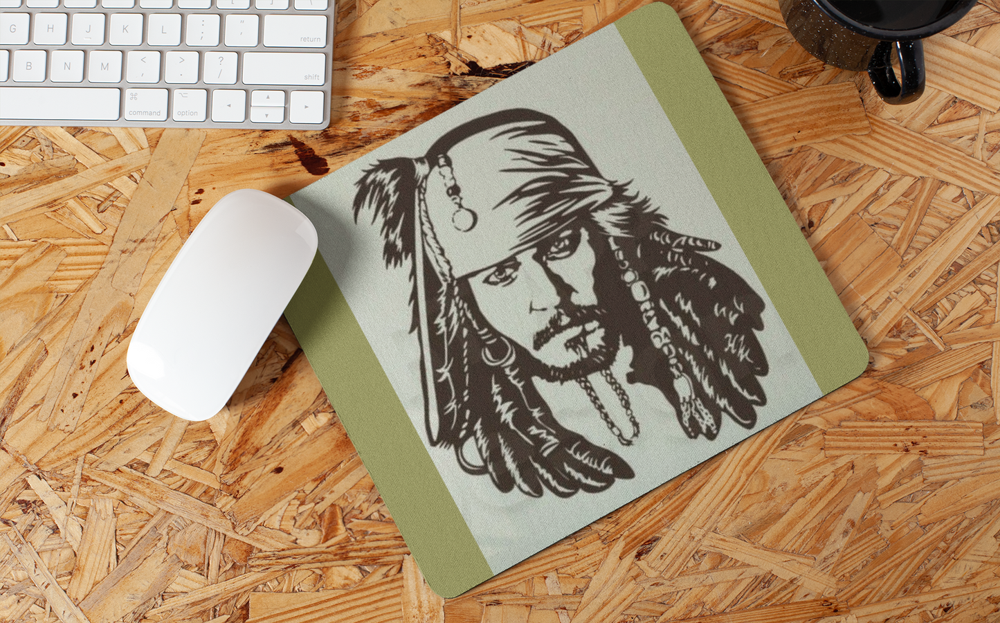 Jack sparrow mouse pad