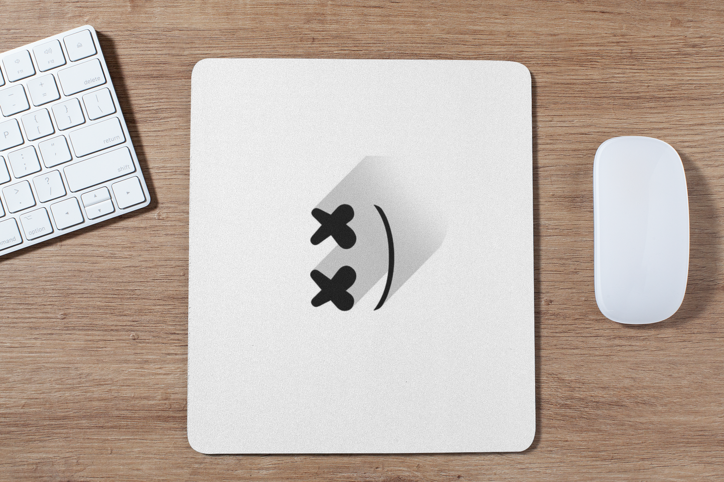 Marshmallow smile mouse pad