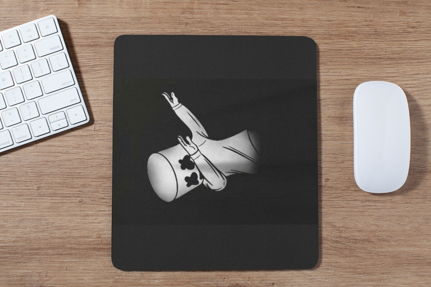 Marshmallow dab mouse pad