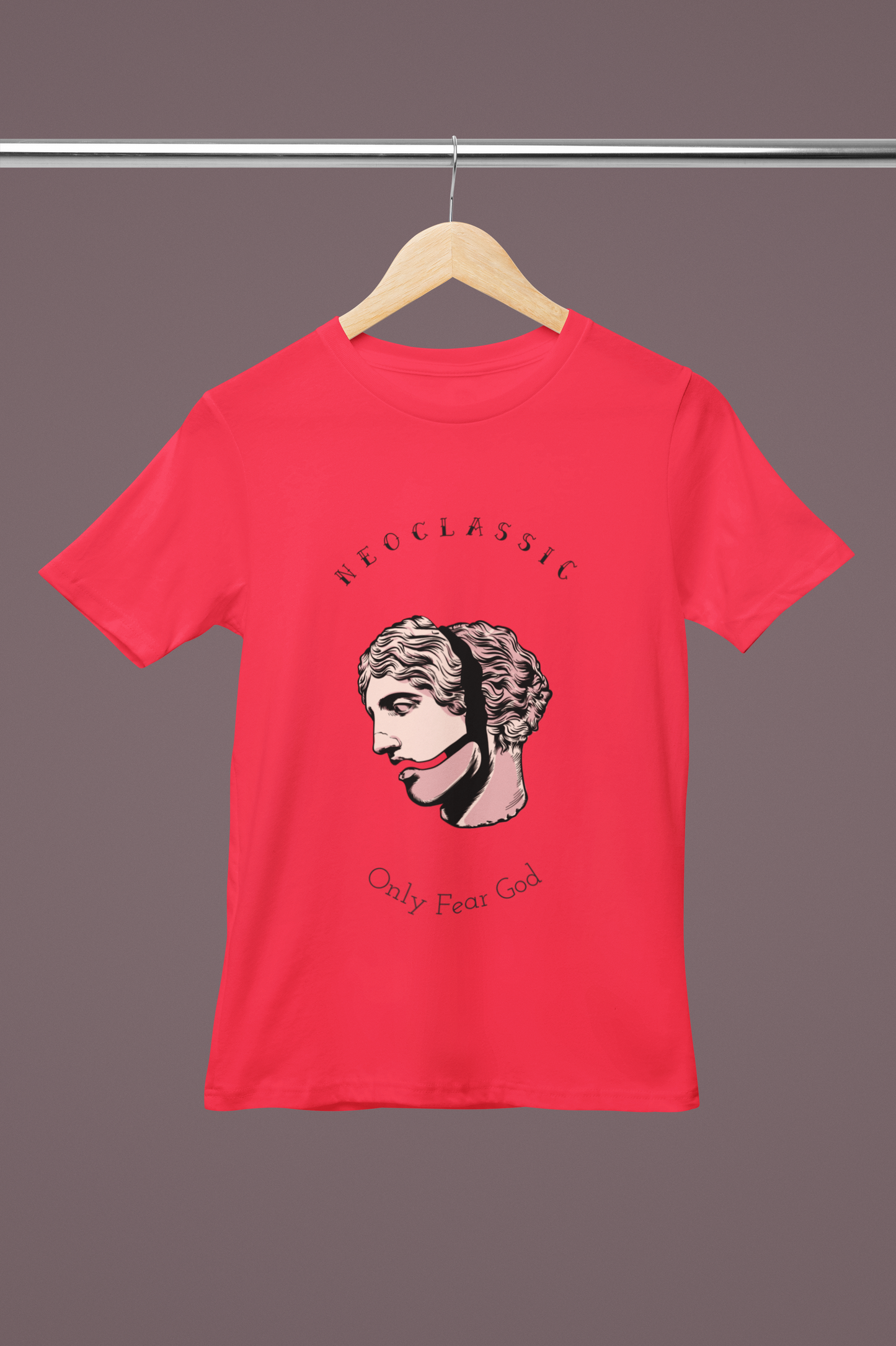 Unisex The Thinker Graphic Printed Round Neck Cotton T Shirt