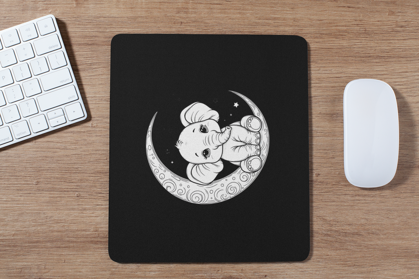 Moon Elephant Mousepad