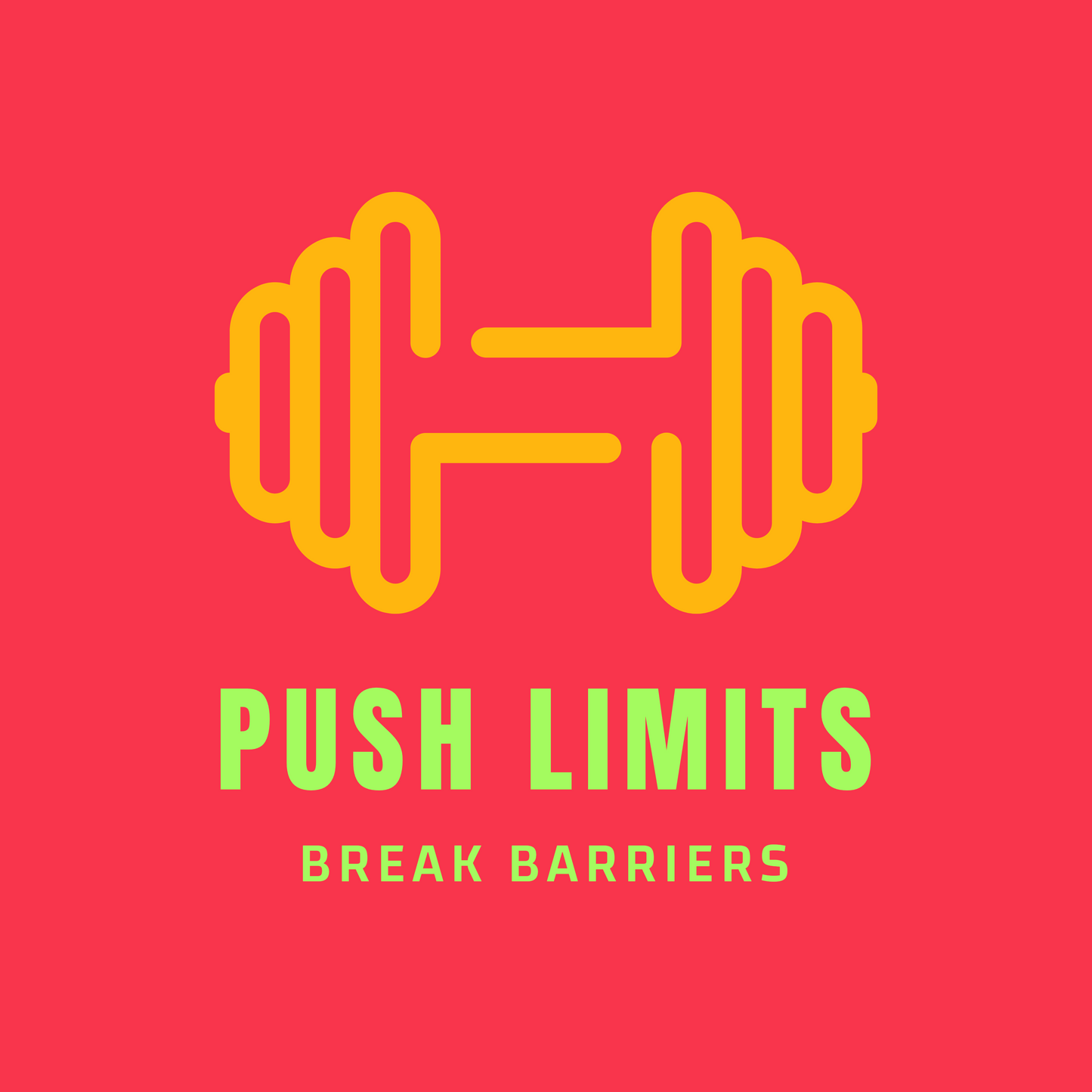 FOMO Fashions Push Your Limits T Shirt inspirational fitness gym logo graphic print