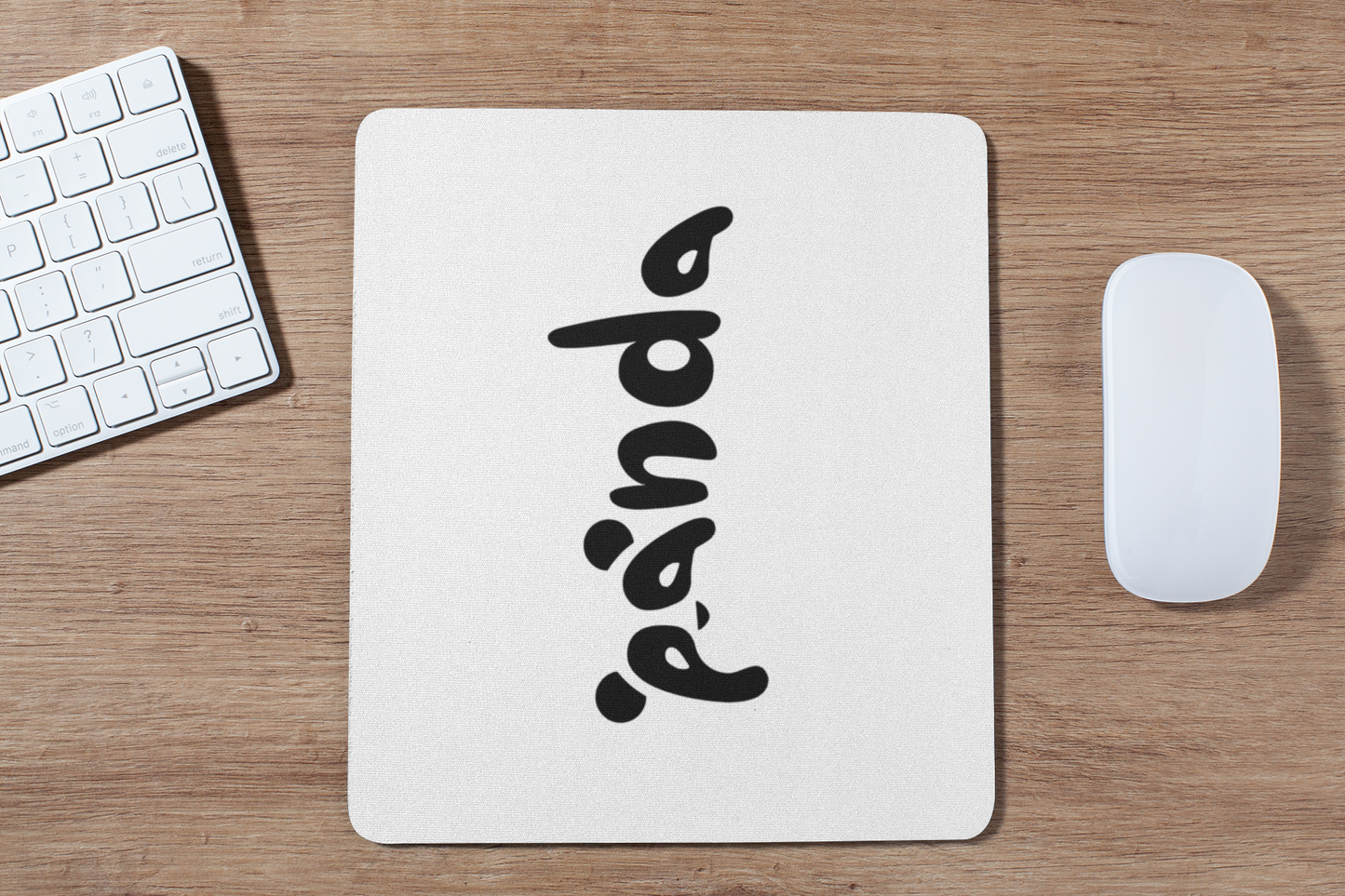 Panda Text Mousepad