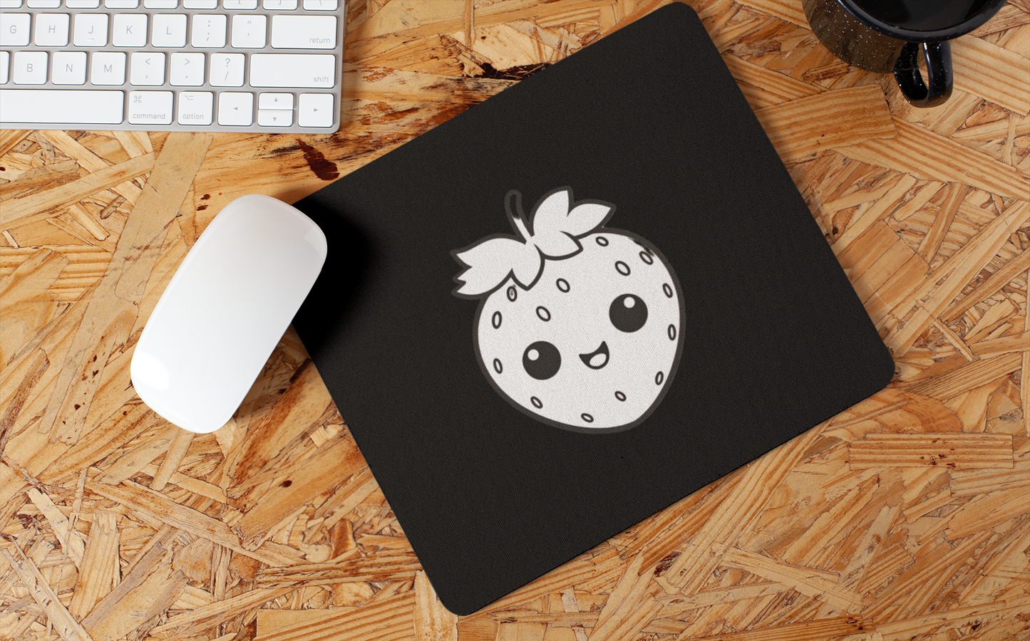 Smiling Strawberry Mousepad