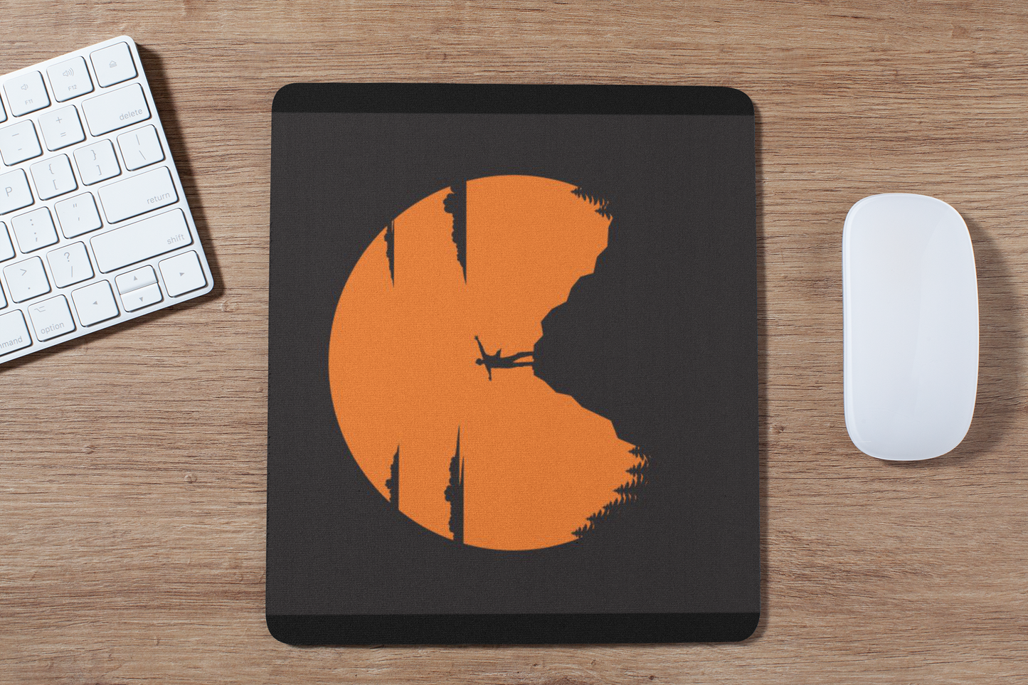 Sun and guy mouse pad