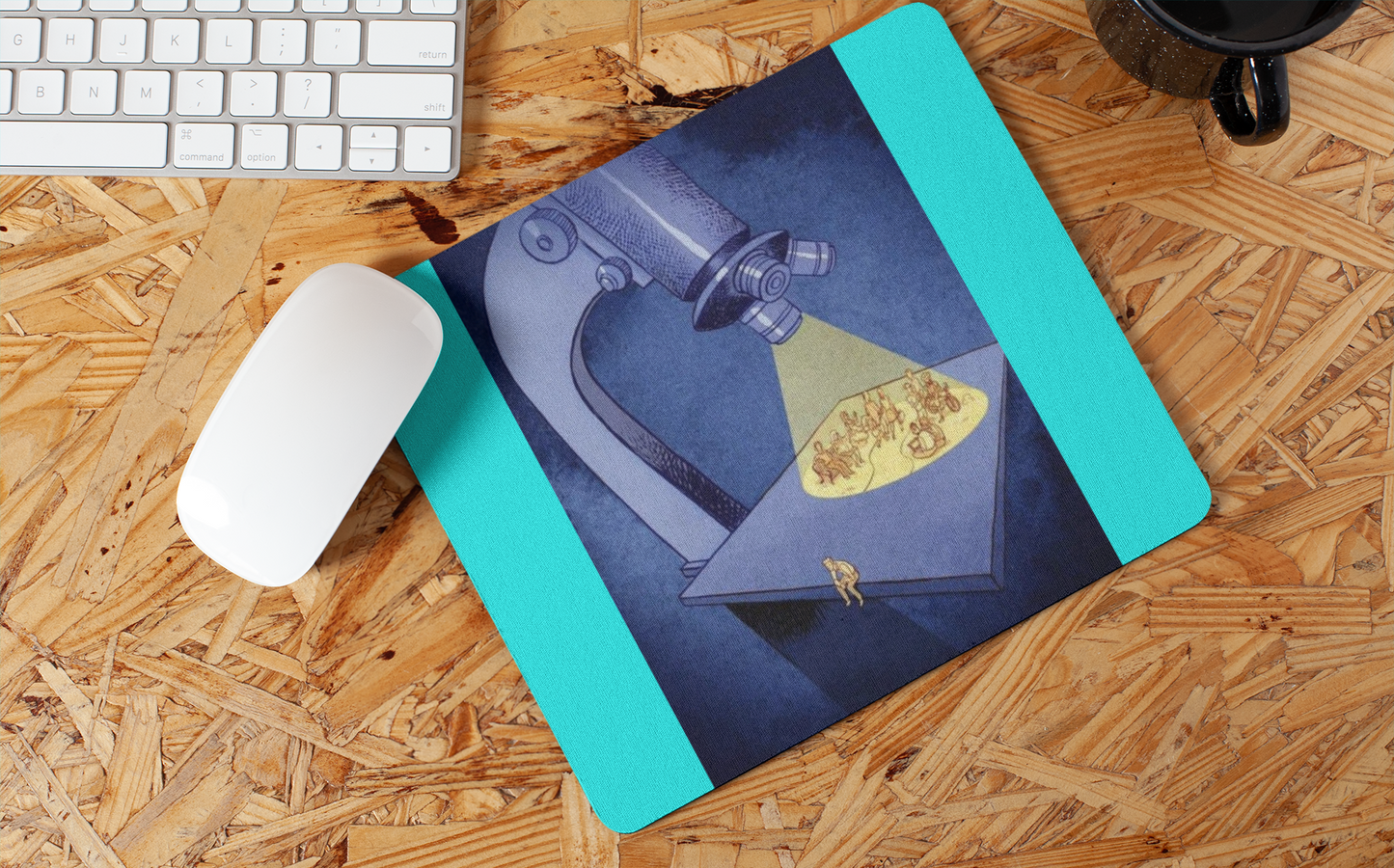 Thinking guy mouse pad