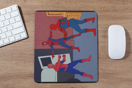 Triple spiderman mouse pad
