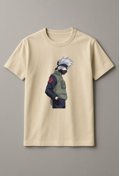 Unisex Anime Guy Graphic Printed Round Neck Cotton T Shirt