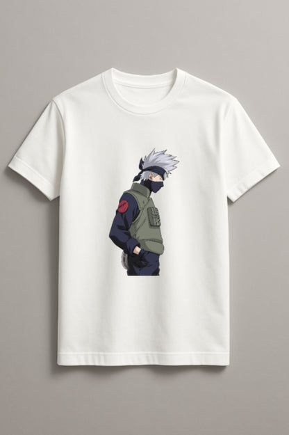 Unisex Anime Guy Graphic Printed Round Neck Cotton T Shirt