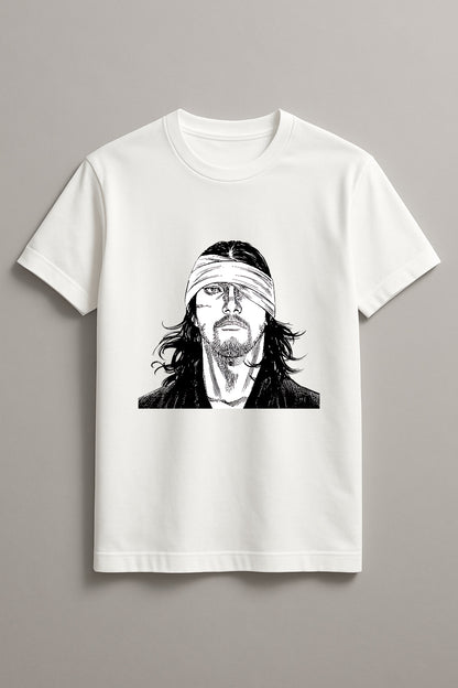 Unisex Pirate guy Graphic Printed Round Neck Cotton T Shirt