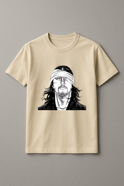 Unisex Pirate guy Graphic Printed Round Neck Cotton T Shirt