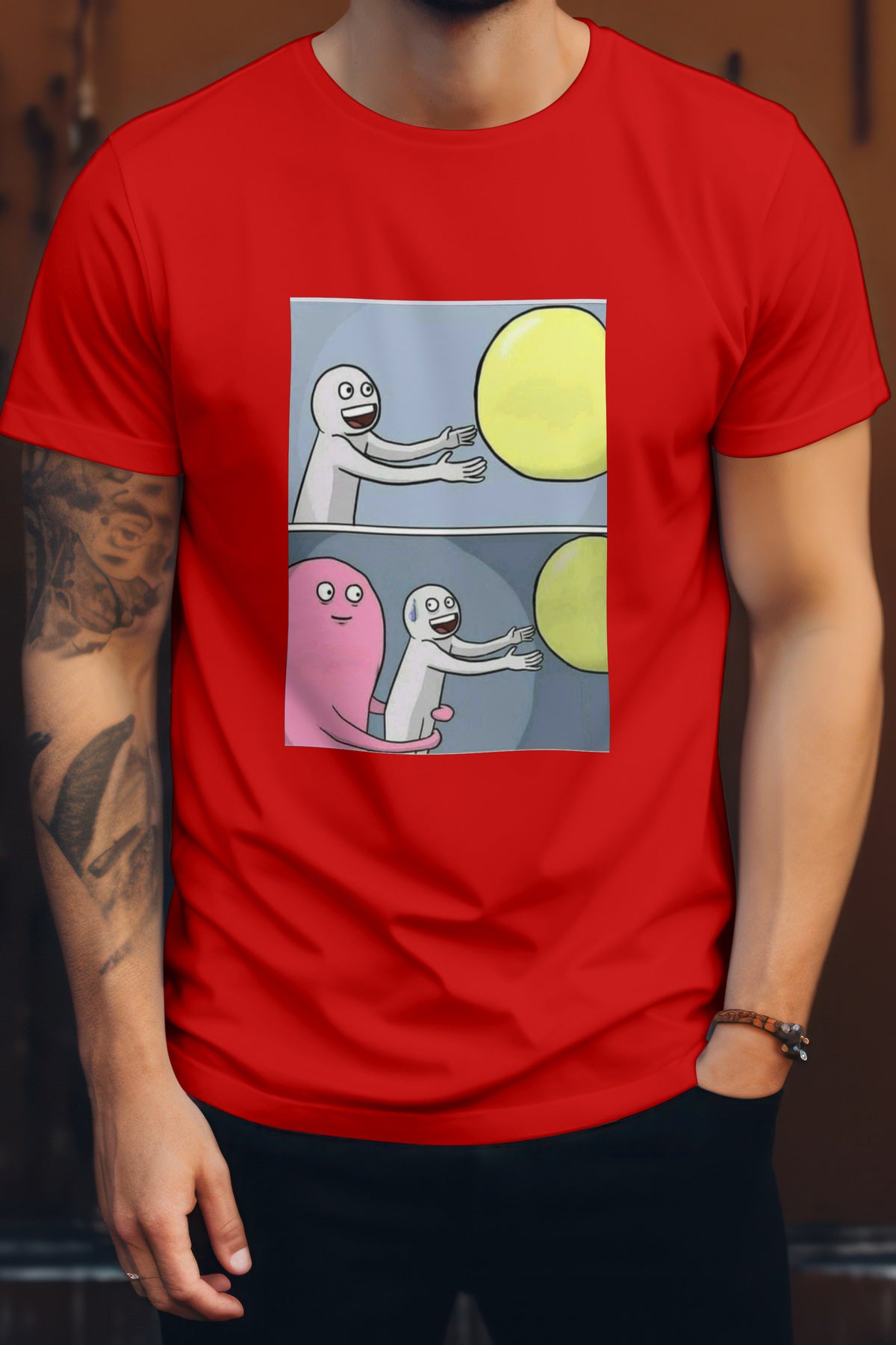 Unisex Memefied Graphic Printed Round Neck Cotton T Shirt