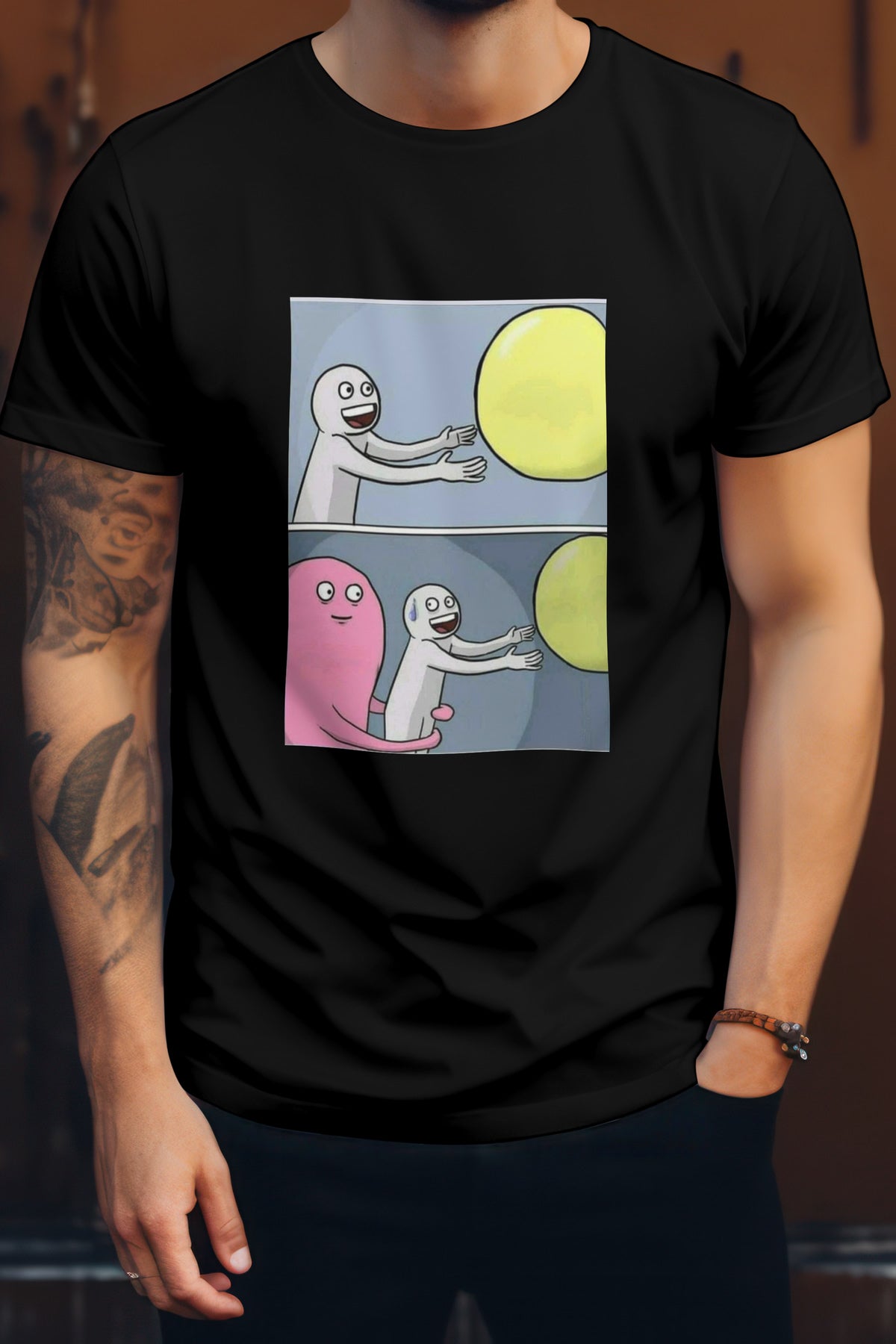Unisex Memefied Graphic Printed Round Neck Cotton T Shirt