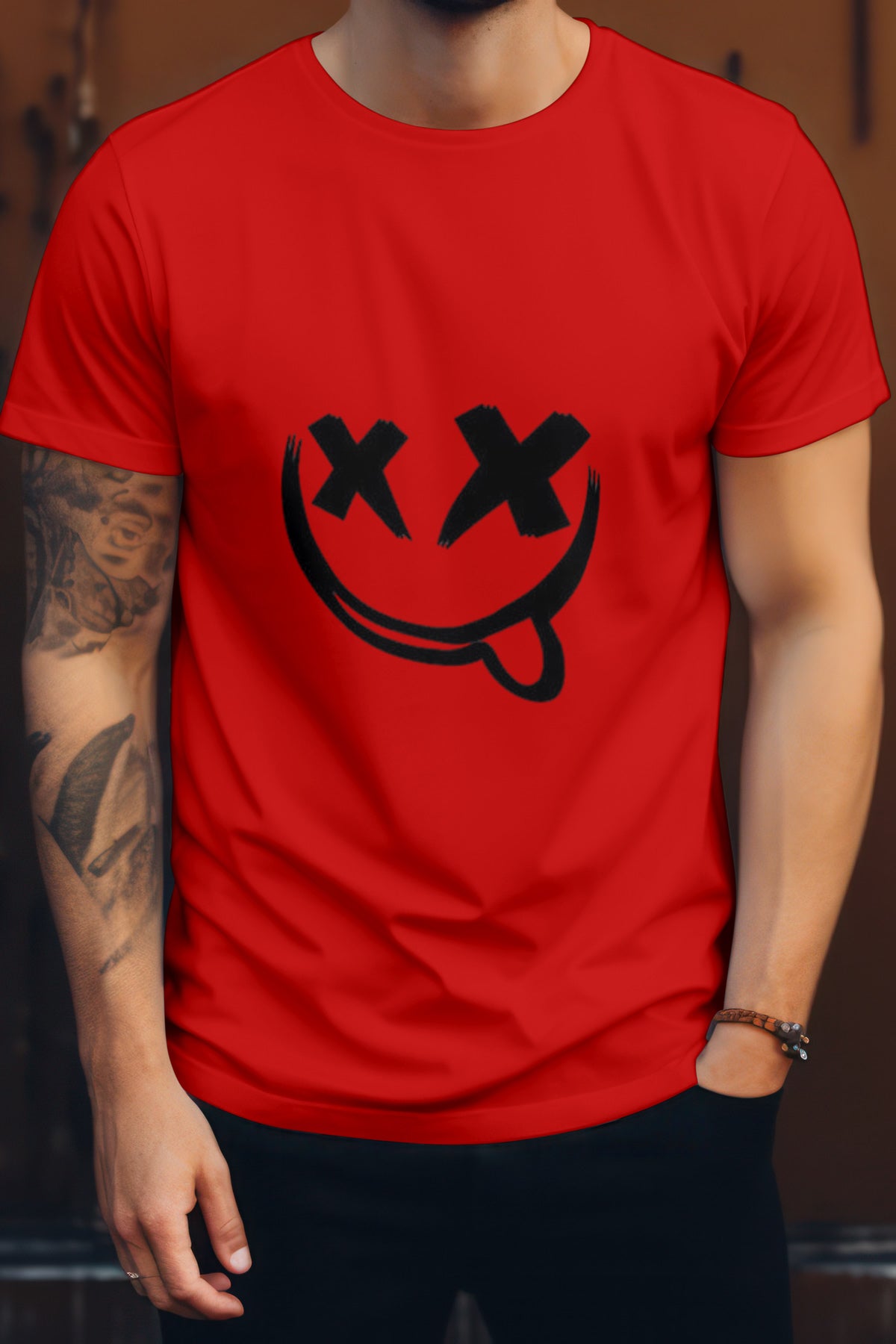 Unisex Fun Marshmallow Graphic Printed Round Neck Cotton T Shirt
