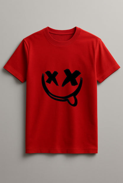 Unisex Fun Marshmallow Graphic Printed Round Neck Cotton T Shirt