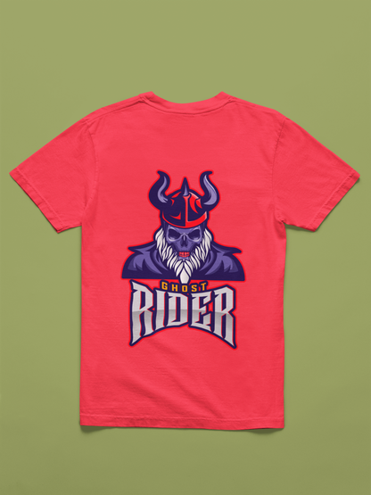 FOMO Fashions Retro Rebels T Shirt back‑view mockup on Comfort Colors tee showing distressed logo print