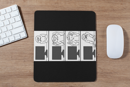 FOMO Fashions computer guy mouse pad variant two with tech-themed illustration