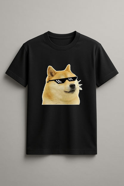 Unisex Cool Cheems Graphic Printed Round Neck Cotton T Shirt