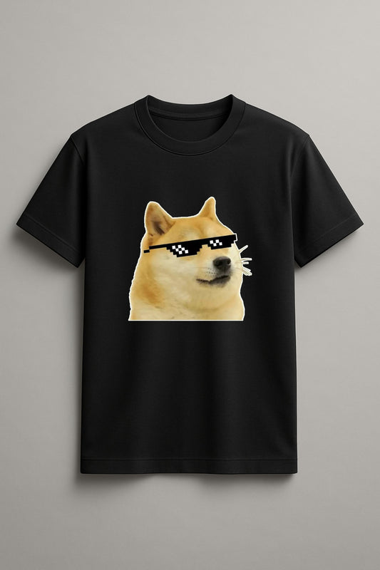 Unisex Cool Cheems Graphic Printed Round Neck Cotton T Shirt