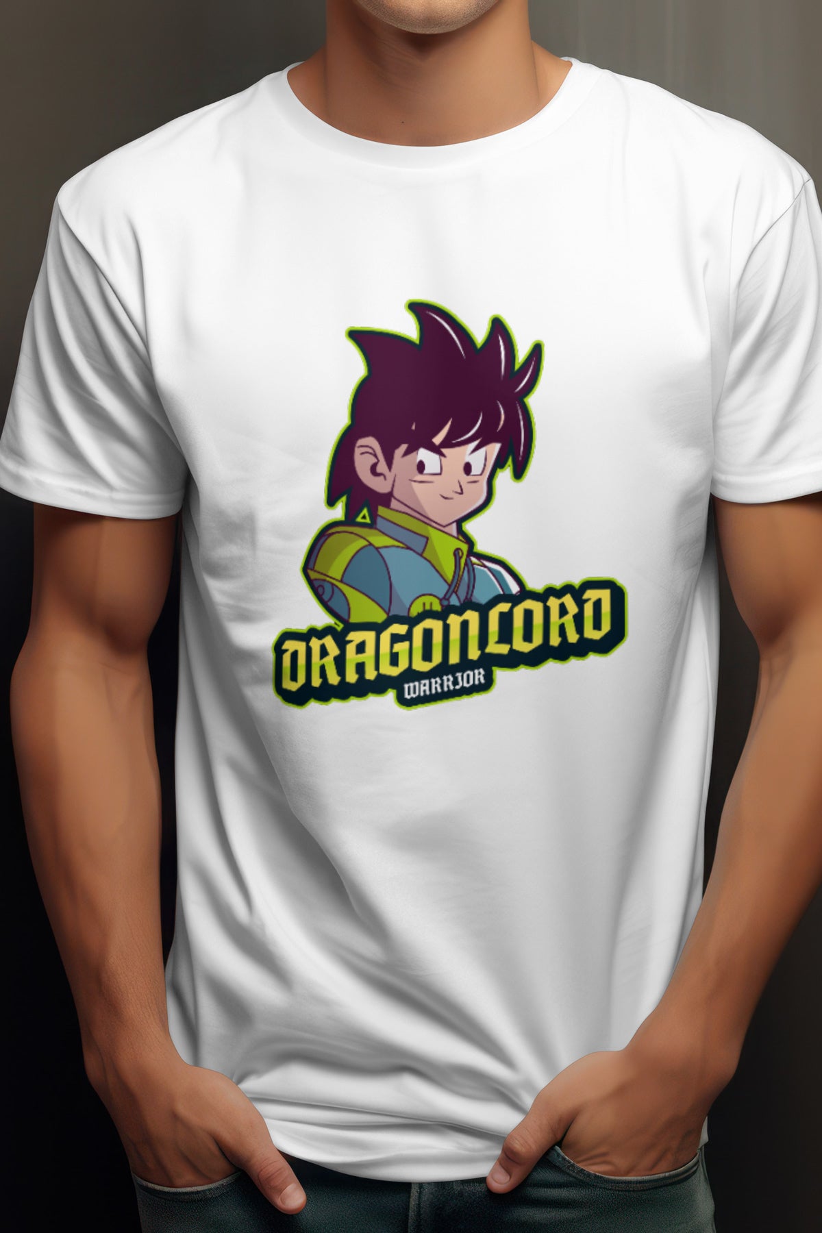 Unisex Lord Goku Graphic Printed Round Neck Cotton T Shirt