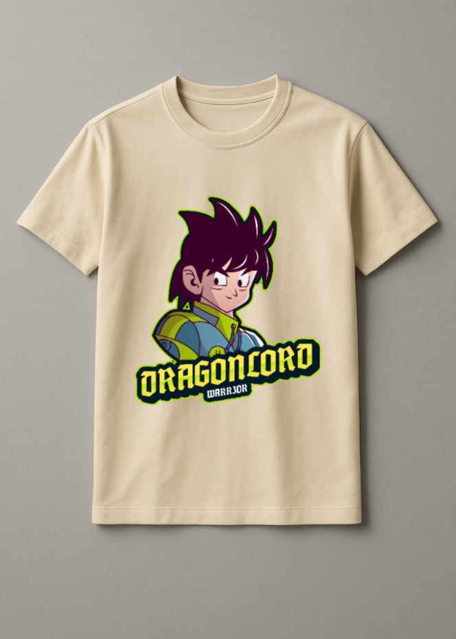 Unisex Lord Goku Graphic Printed Round Neck Cotton T Shirt