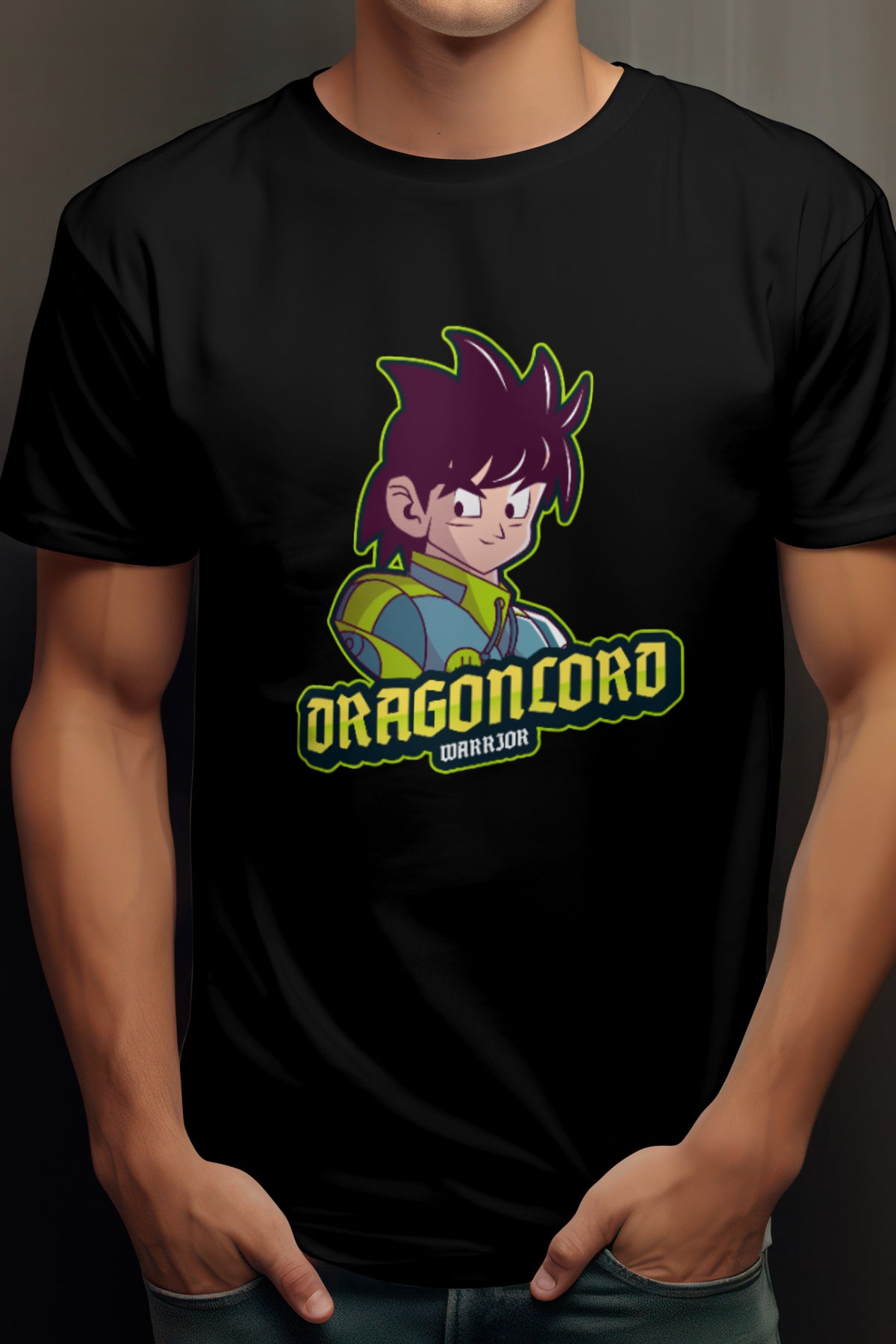 Unisex Lord Goku Graphic Printed Round Neck Cotton T Shirt