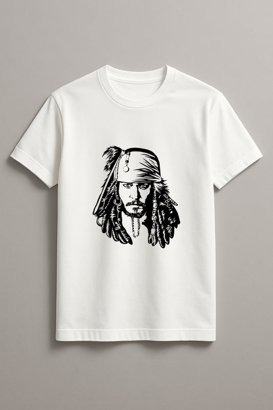 Unisex Jack The Detective Graphic Printed Round Neck Cotton T Shirt