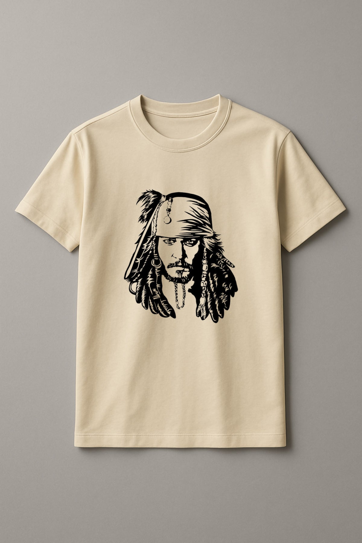 Unisex Jack The Detective Graphic Printed Round Neck Cotton T Shirt