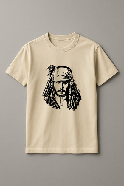 Unisex Jack The Detective Graphic Printed Round Neck Cotton T Shirt