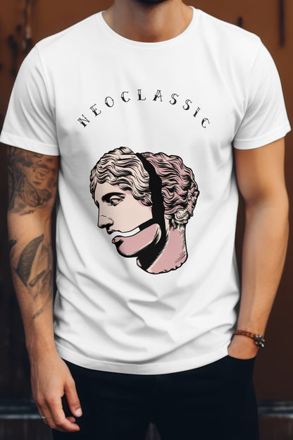 Unisex The Thinker Graphic Printed Round Neck Cotton T Shirt