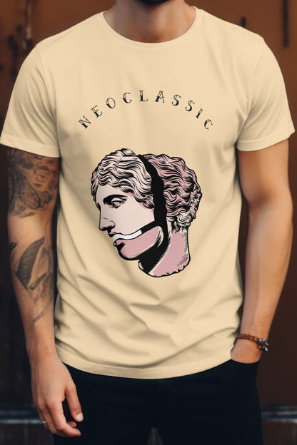 Unisex The Thinker Graphic Printed Round Neck Cotton T Shirt
