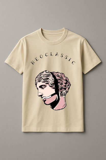 Unisex The Thinker Graphic Printed Round Neck Cotton T Shirt