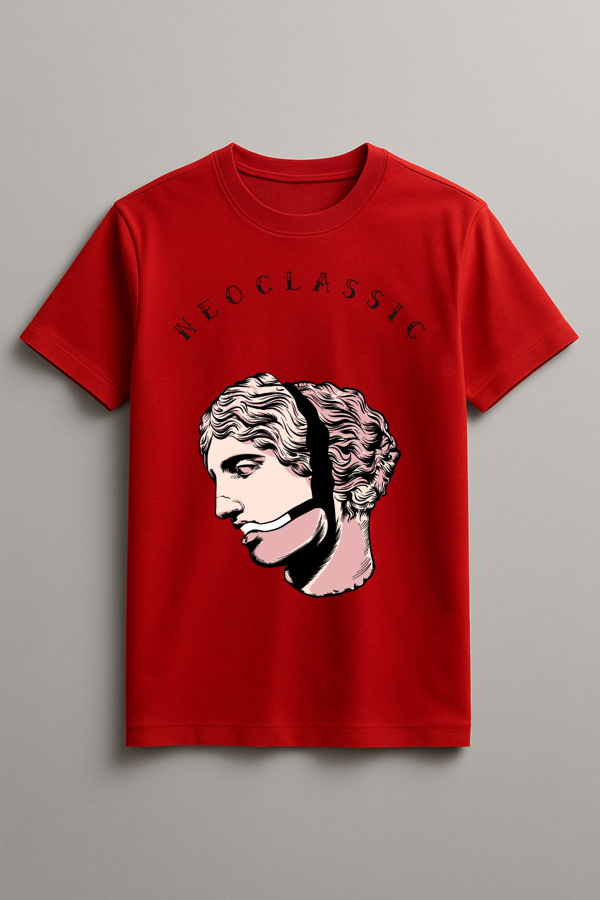 Unisex The Thinker Graphic Printed Round Neck Cotton T Shirt