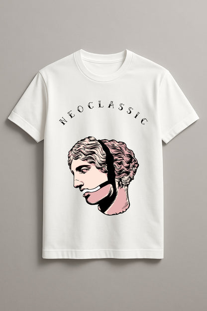 Unisex The Thinker Graphic Printed Round Neck Cotton T Shirt