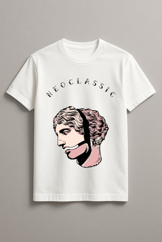 Unisex The Thinker Graphic Printed Round Neck Cotton T Shirt