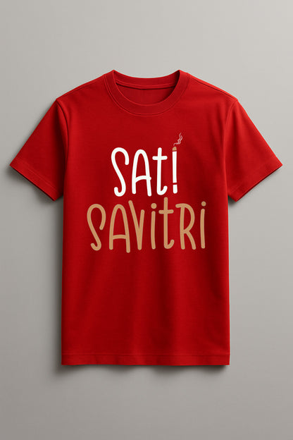 Women's Sati Savitri Graphic Tee Round Neck Cotton