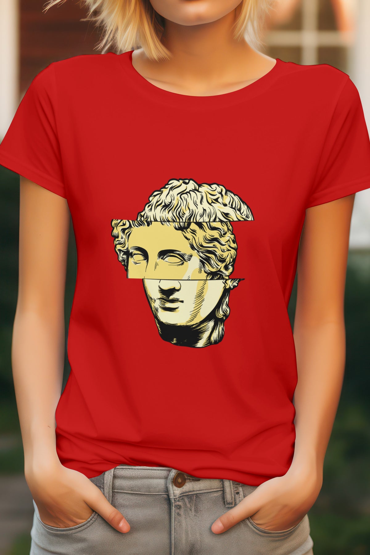 Unisex Renaissance Graphic Printed Round Neck Cotton T Shirt