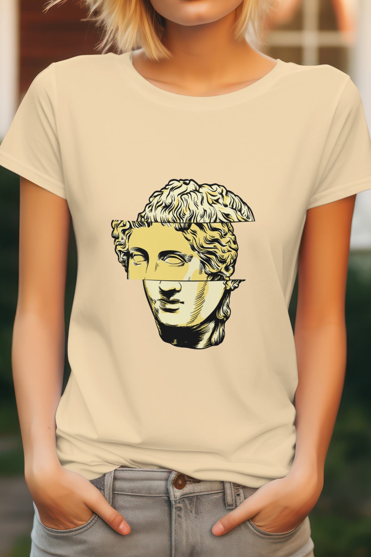 Unisex Renaissance Graphic Printed Round Neck Cotton T Shirt