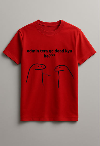 Unisex Lighthearted Graphic Printed Round Neck Cotton T Shirt